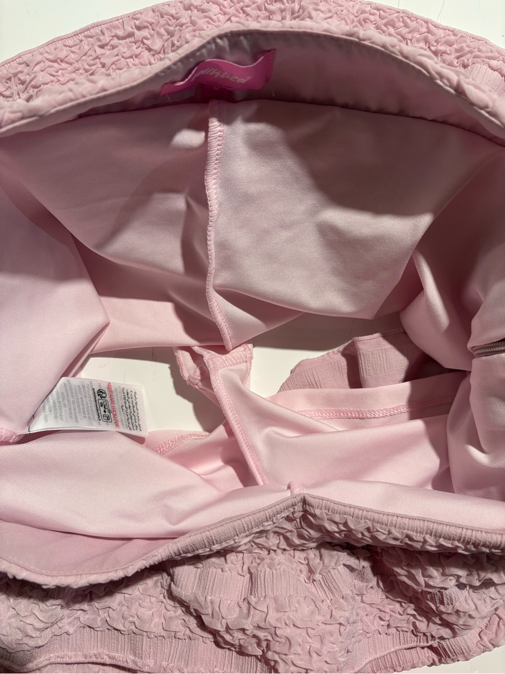 Edikted Pink Ruffled Low Rise Mini Skort - Picture 5 of 6